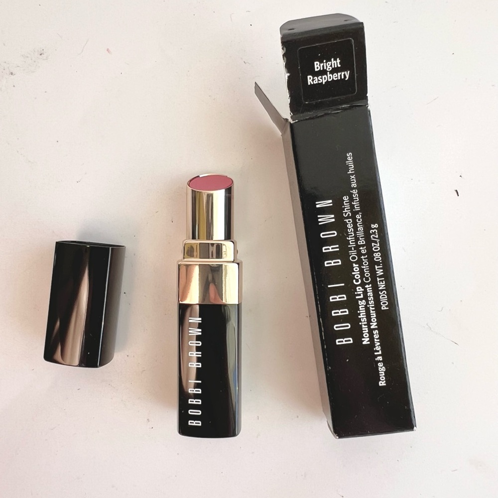 BOBBI BROWN ~ Bright Raspberry ~NOURISHING LIP COLOR OIL INFUSED SHINE LIPSTICK